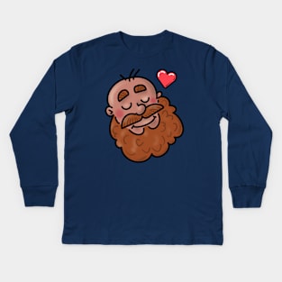 Beard Daddy Love Kids Long Sleeve T-Shirt